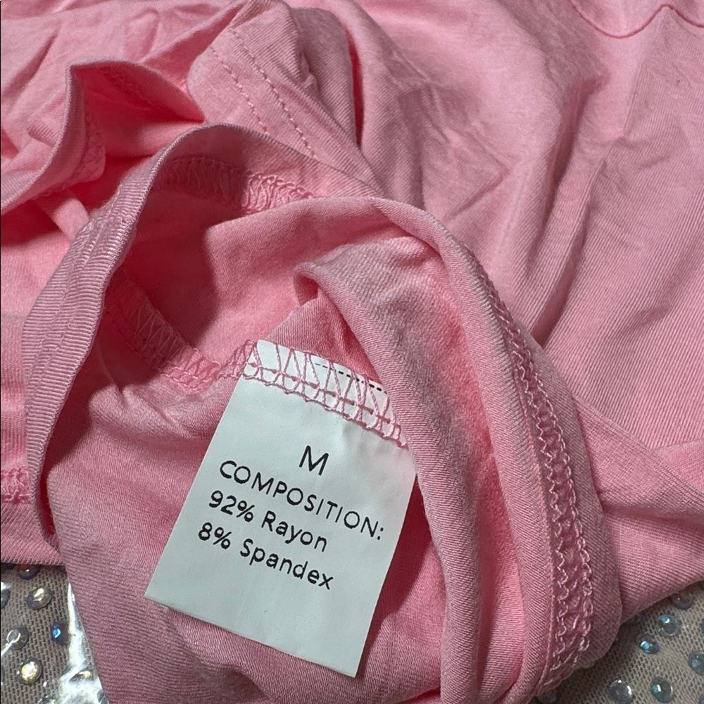 Only Pink Available SZ Med Halter Asymmetrical Top Backless Sleeveless Tank Top - Picture 3 of 3